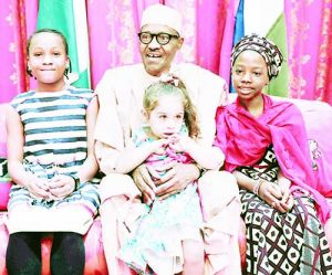 Pres. Buhari and Children