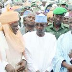 FCT Minister, Malam Muhammad Musa Bello condoling with the people of Bwari Area Council over the demise of Alhaji Musa Mohammed Ijakoro