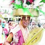 Igwe Achebe doing Ota native dance to the admirations of his subjects