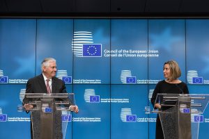 Secretary Of State Rex Tillerson Meets With EU Foreign Affairs Council
