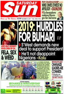 COVER TODAY DECEMBER 16, 2017