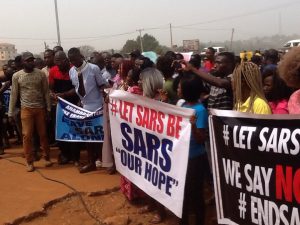 SARS protest
