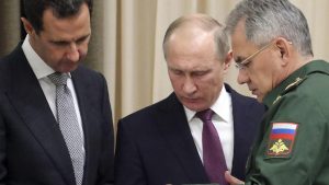 Bashar Assad, Vladimir Putin, Sergei Shoigu