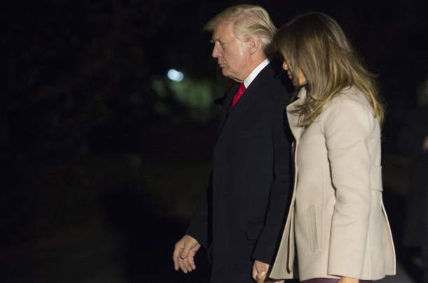 U.S. President Donald Trump Arrives To The White House After Mar-A-Lago Vacation