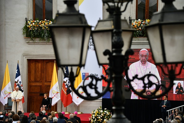 CHILE-POPE-VISIT-BACHELET