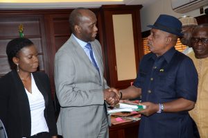 Pic.5. UN delegation visits PDP National Chairman Uche Secondus in Abuja