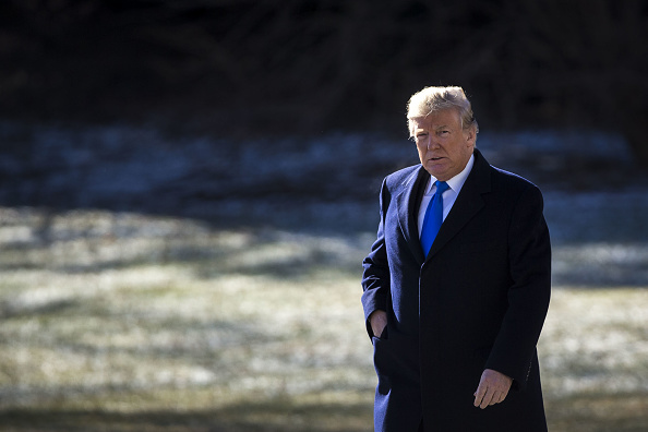 President Trump Departs The White House To Spend The Weekend At Camp David