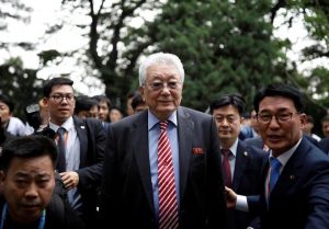 FILE PHOTO: Chang Ung, North Korea’s International Olympic Committee (IOC) member, arrives at the World Taekwondo Headquarters ‘Kukkiwon’ in Seoul