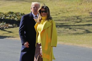 President And Melania Trump Depart White House For Cincinnati