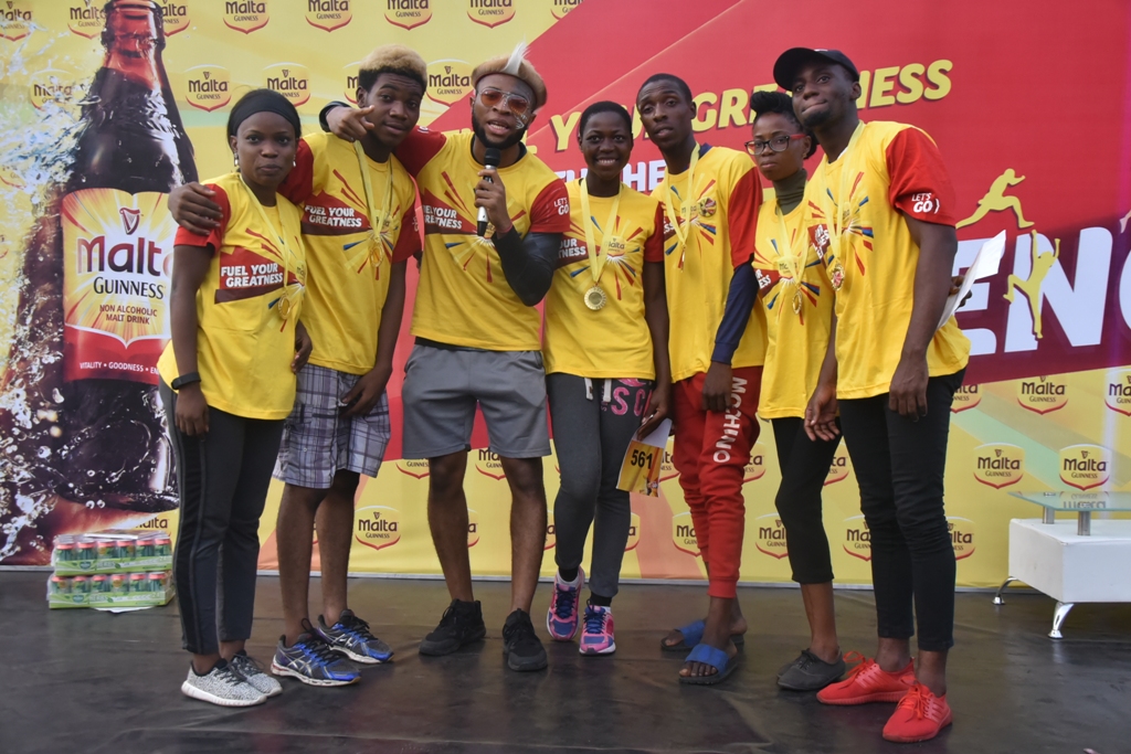 Chuey Chu with the 6 Finalist from the Lagos edition of the Maltavator Challenge