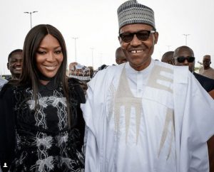NAOMI Campbell Muhammadu Buhari Eko Atlantic