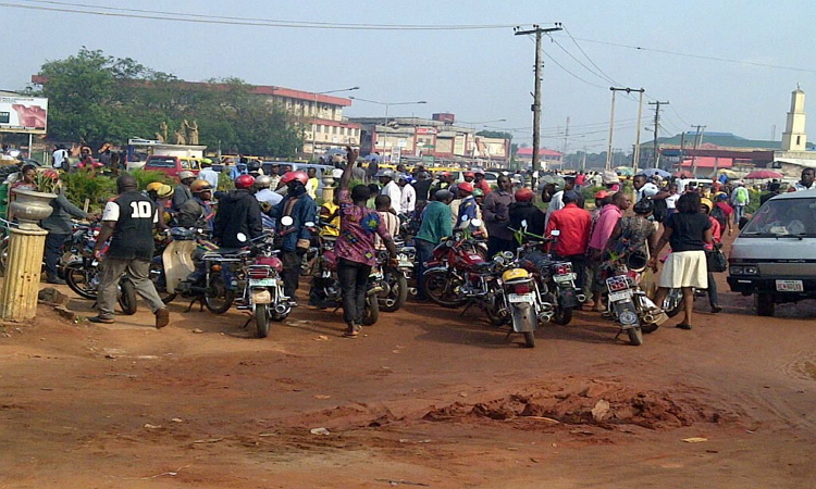 The-protesting-okada-riders-in-Benin1
