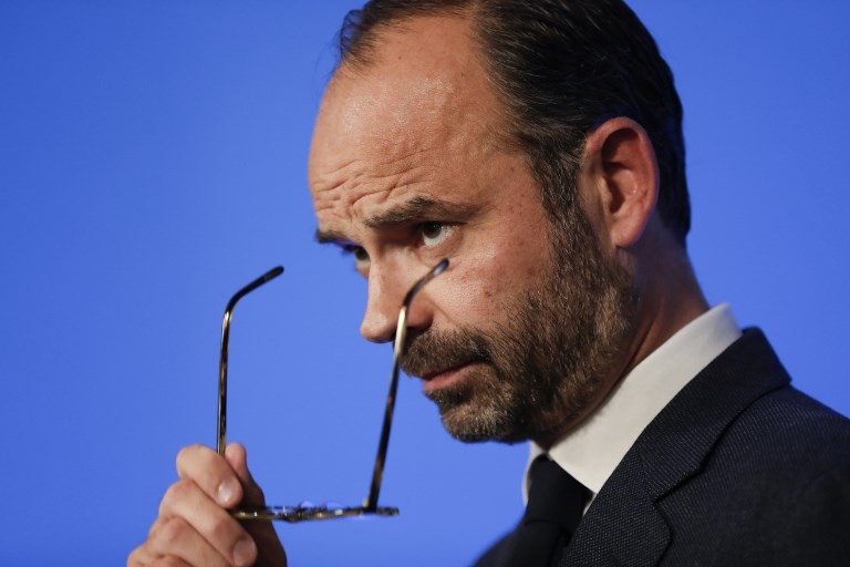 French PM Edouard Philippe – AIR FRANCE strike