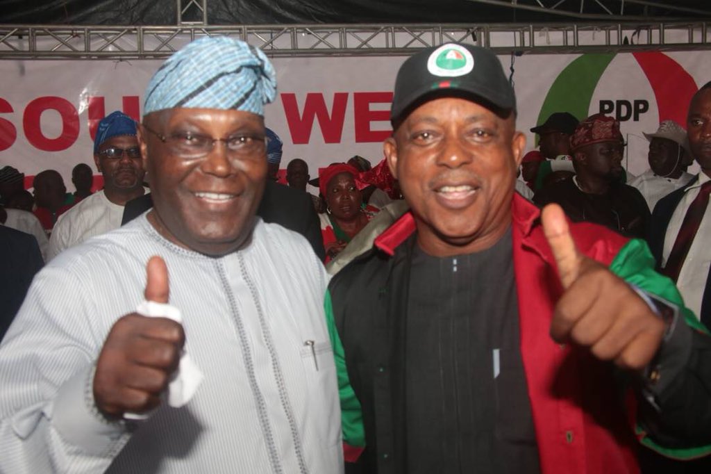 PDP SOUTH WEST RALLY – ATIKU – SECONDUS