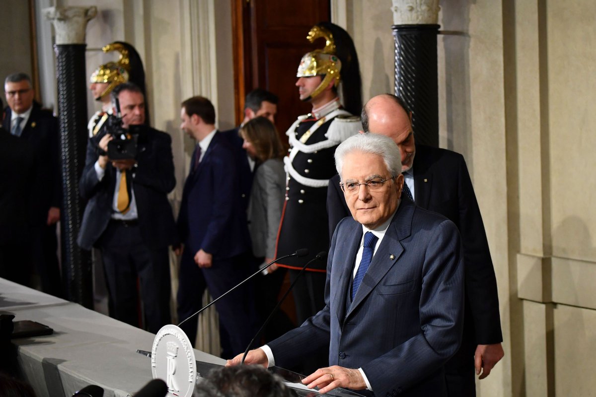 ITALIAN PRESIDENT SERGIO MATTARELLA