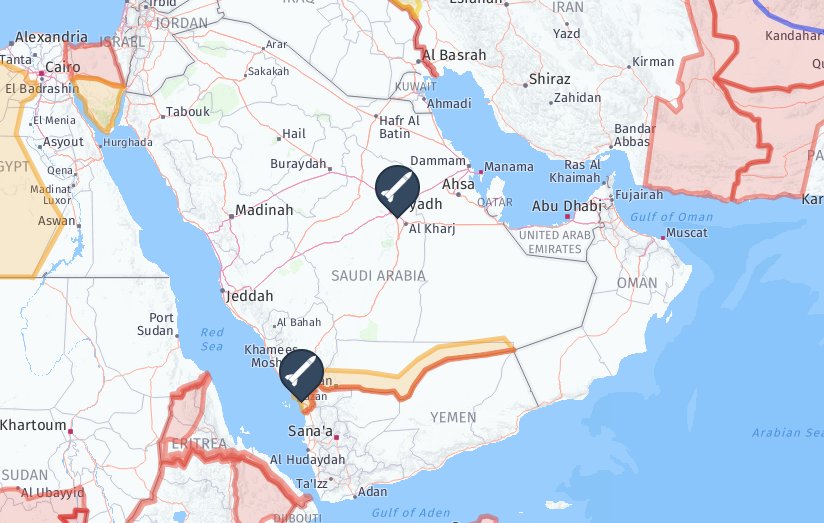 HOUTHI FIRE MISSILE SAUDI CAPITAL