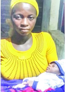 Woman and baby