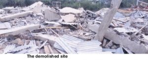demolished site