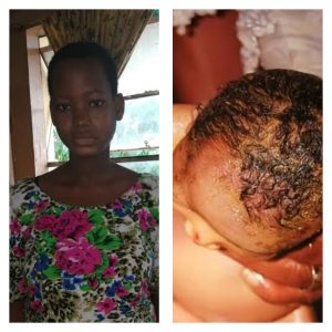 MOTHER – BABY – PIT LATRINE