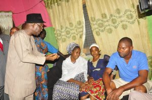 EDO STATE – CONDOLENCE VISIT TO FAMILY OF VICTORIA OPARANTI