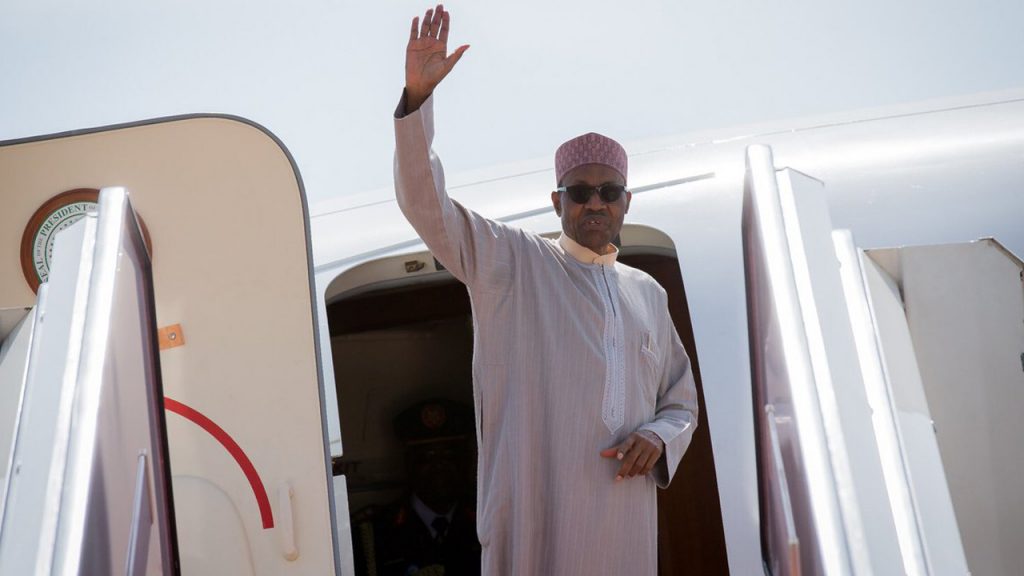 president buhari departure