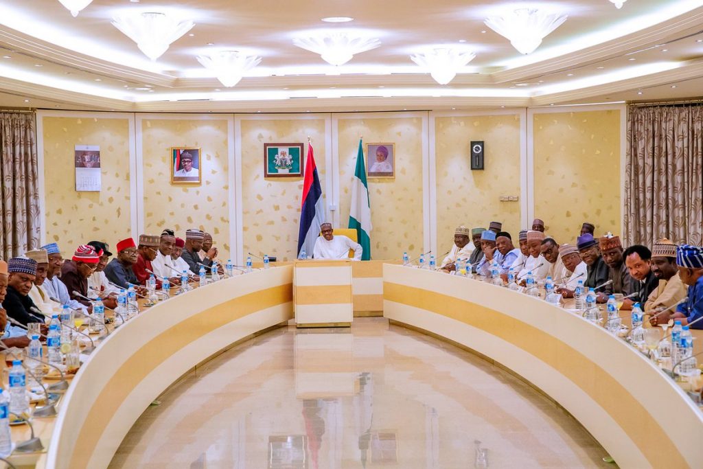 PRESIDENT BUHARI – APC SENATORS