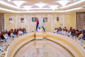 PRESIDENT BUHARI – APC SENATORS