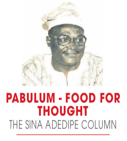 PABLUM – FOOD FOR THOUGHT – SINA ADEDIPE