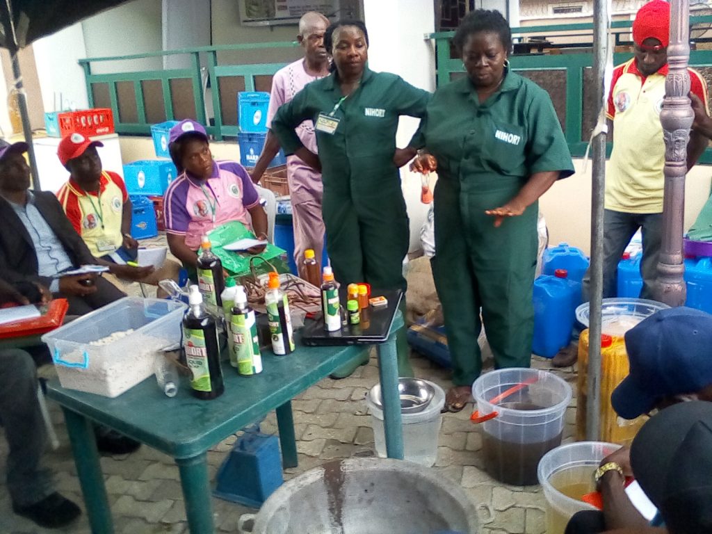 Plantain Wastes Processing to Natural Soap with Participants..