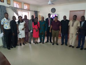 Rotary International in a group photograph with the Ebonyi State Conmmissioner for Health, Dr Daniel Umezurike