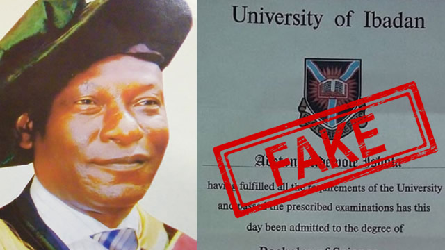 osun-rector-s-phd-is-fake-university-of-ibadan-faults-certificate-of-akinola-olaolu