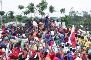 UDOM EMMANUEL AT THE RALLY