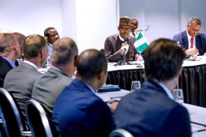 PRESIDENT MUHAMMADU BUHART AT THE HAGUE