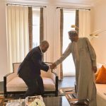 godswill-akpabio-meets-president-buhari-in-london-ahead-of-rumoured-defection
