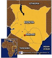 map of kenya