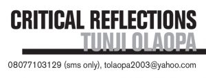 CRITICAL REFLECTIONS