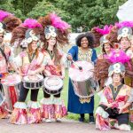 Mrs Carol Azam with the Masamba Band