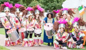 Mrs Carol Azam with the Masamba Band