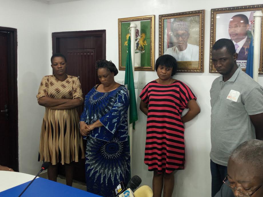 NAPTIP parades NIPC staff, three others for trafficking, sexual violence
