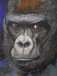 One of the artworks exhibited at the International Arts and Culture Festival