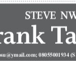 STEVE NWOSU – FRANK TALK