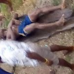 Okechukwu  lifeless body being carried out the river to the house