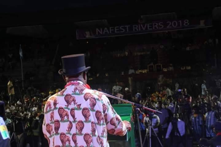 Oct. 23: Governor Nyesom Wike of Rivers at NAFEST 2018 in Port Harcourt