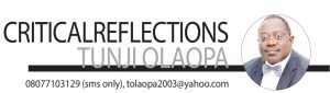 Critical Reflections – Tunji Olaopa