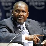 Aliko Dangote, President and CEO of Nigeria’s Dangote Group speaks during the final session of the World Economic Forum