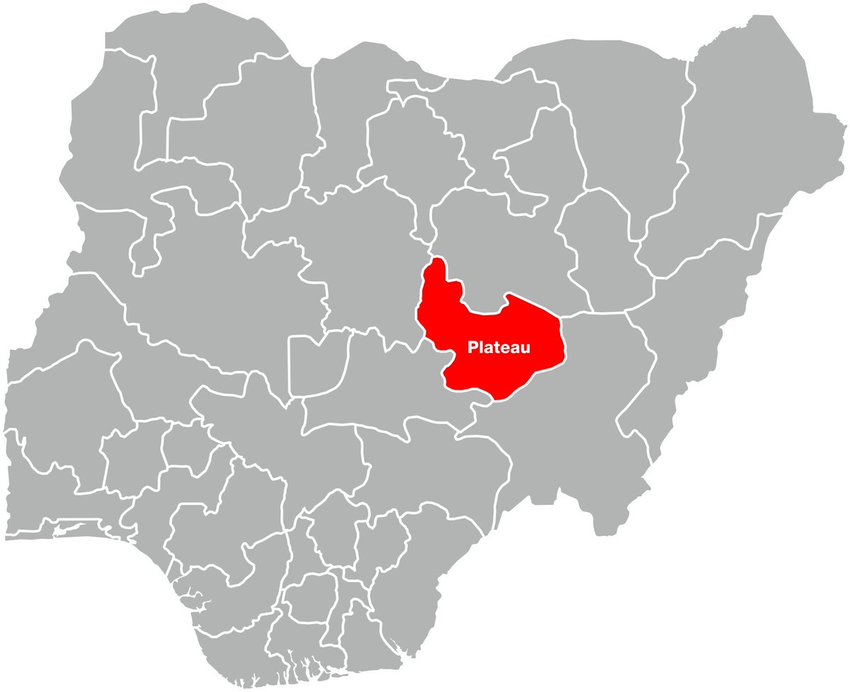 Plateau State map