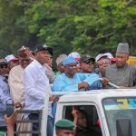 Osun poll protest: Police teargas Saraki, Fayose, Tambuwal, others