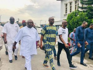 Ayo Fayose, former Ekiti State governor leaves Ikoyi Prison