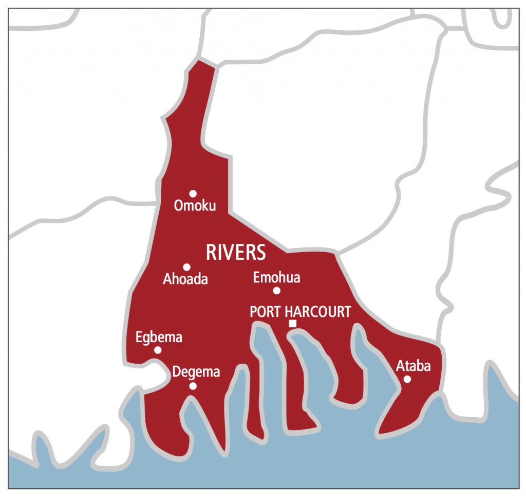 Rivers State map