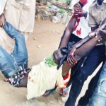 One of the injured members of the Islamic Movement of Nigeria (IMN) during the face-off with soldiers, in Abuja, yesterday